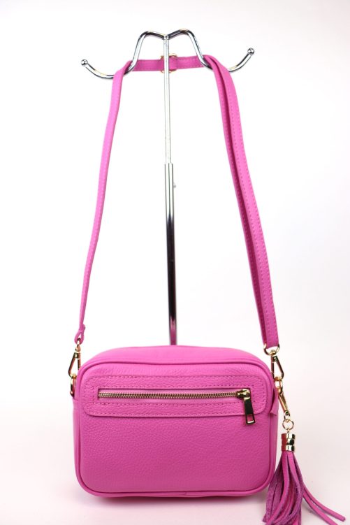 Leather Crossbody Bag V312 - Image 3