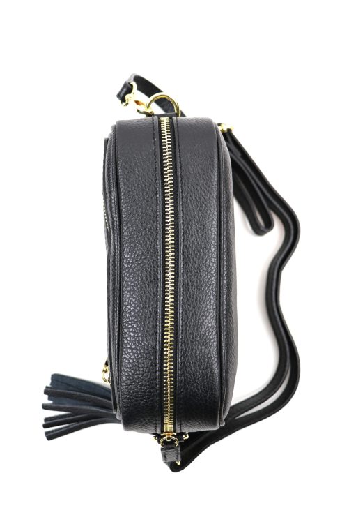 Leather Crossbody Bag V312 - Image 5