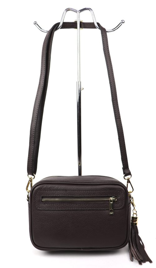 Leather Crossbody Bag V312 - Image 34