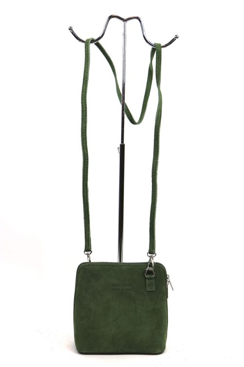 Suede Crossbody Bag Small V155 - Image 4