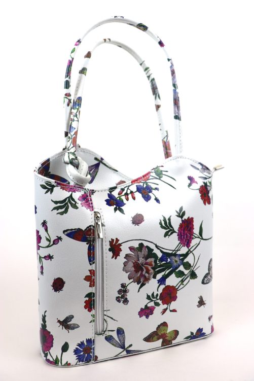 Convertible Floral Leather Bag F219 - Image 5