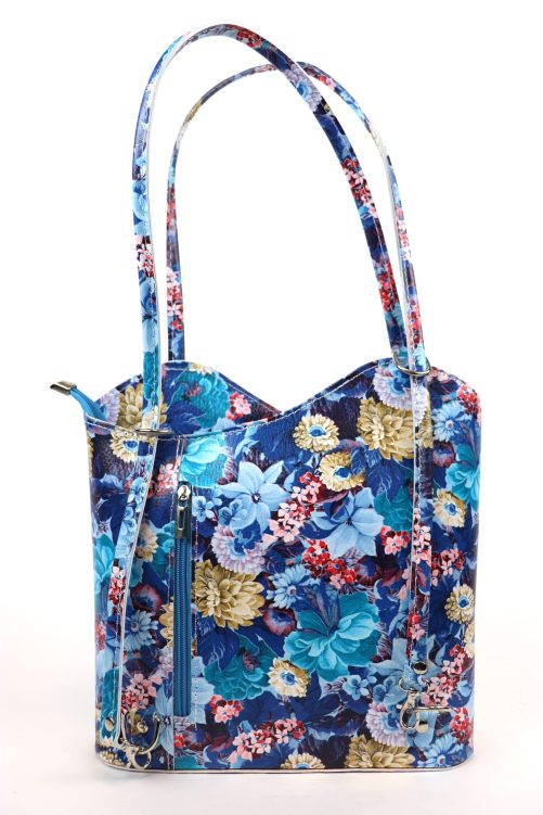 Convertible Floral Leather Bag F219 - Image 13