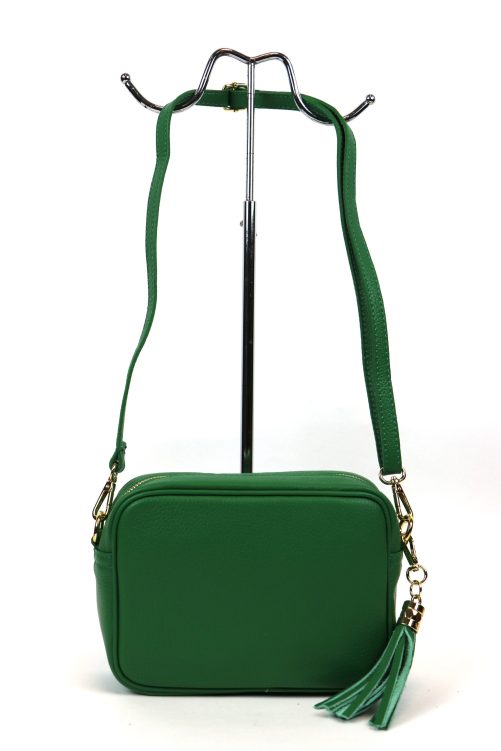 Leather Crossbody Bag V329 - Image 17