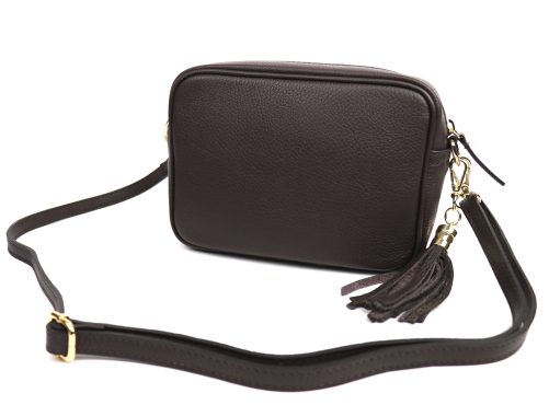 Leather Crossbody Bag V329 - Image 23