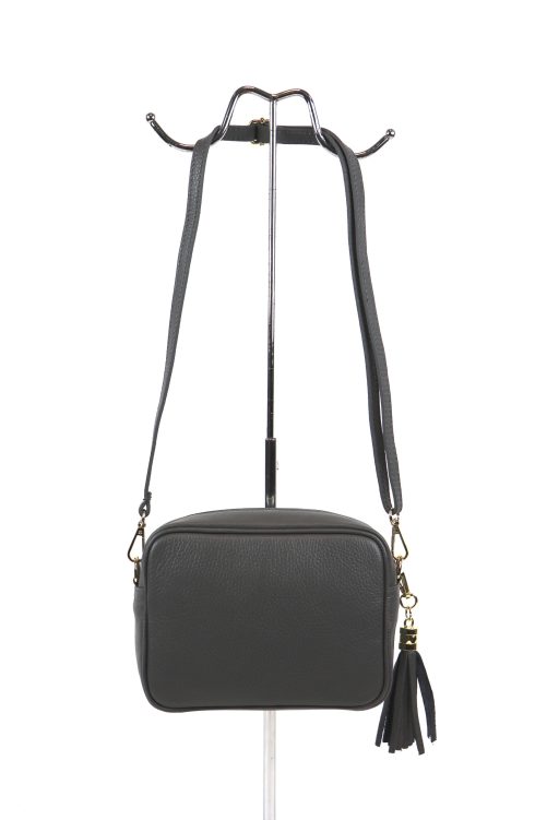 Leather Crossbody Bag V329 - Image 18