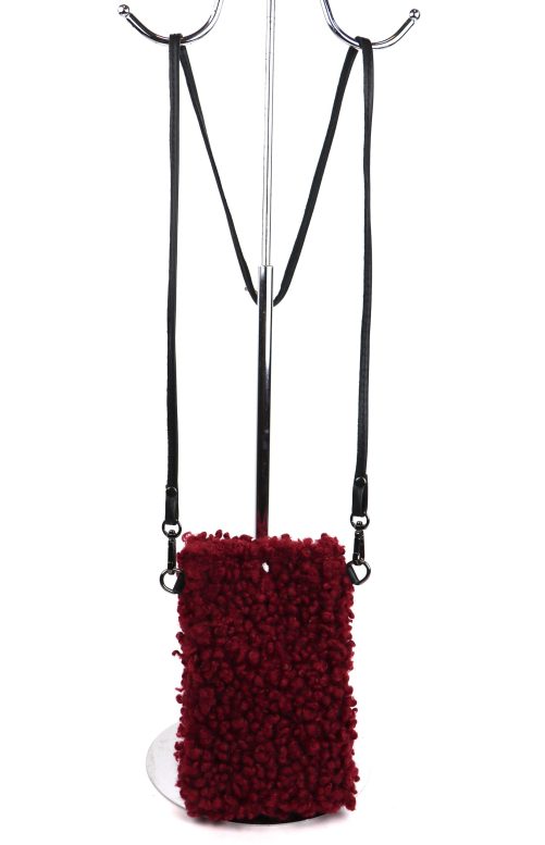 006 Faux Shearling Crossbody Bag - Image 7