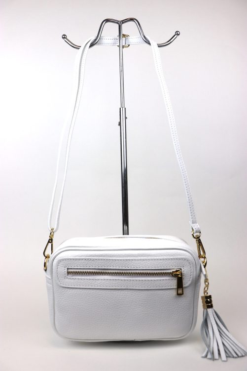 Leather Crossbody Bag V312 - Image 33