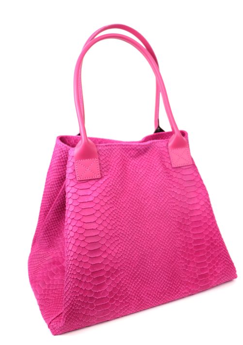 F295 Suede Two Style Shopper Bag - Image 4