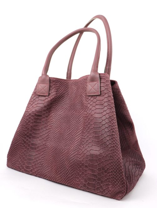 F295 Suede Two Style Shopper Bag - Image 23