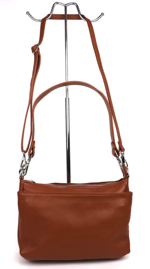 M599 Small Three Zip Shoulder/ Crossbody Bag - Image 9