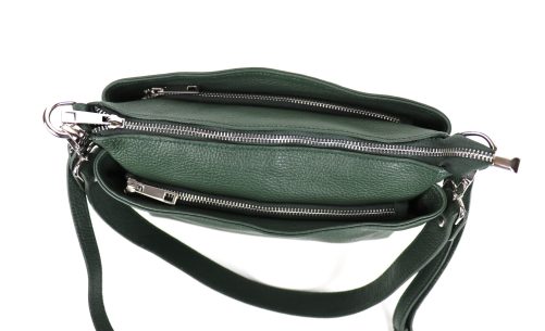 M599 Small Three Zip Shoulder/ Crossbody Bag - Image 14