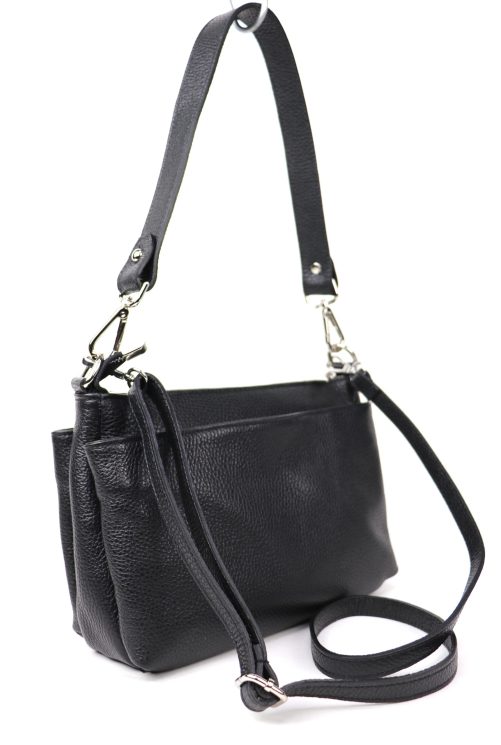 M599 Small Three Zip Shoulder/ Crossbody Bag - Image 12