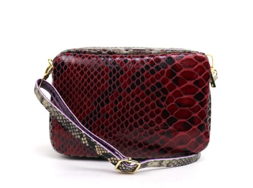 V330 Snake Print Multi-Colour Crossbody Box Bag - Image 12