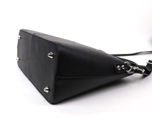 R894 Leather Handbag with Crossbody Strap - Image 5