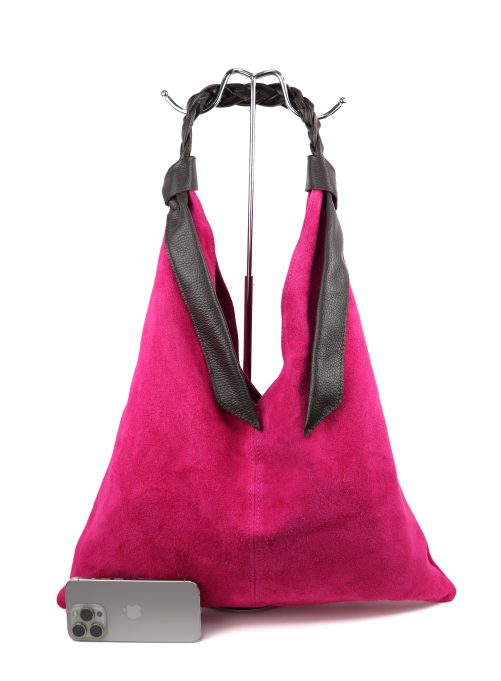 M567 Suede Hobo Bag - Image 11