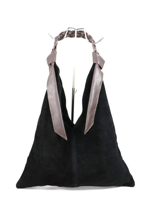 M567 Suede Hobo Bag - Image 13