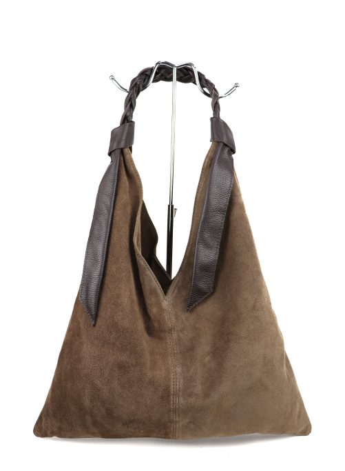 M567 Suede Hobo Bag - Image 8